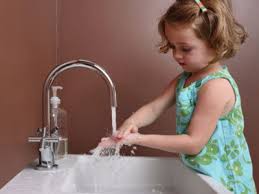 Kids and hand washing
